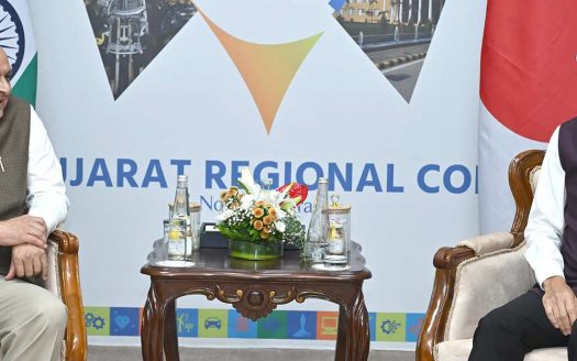 Gujarat CM one-to-one meetings with Japan Ambassador