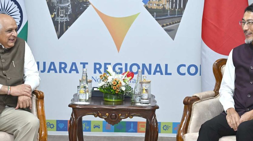 Gujarat CM one-to-one meetings with Japan Ambassador