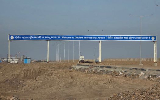 The Hording Board Shows, Welcome to Dholera International Airport.