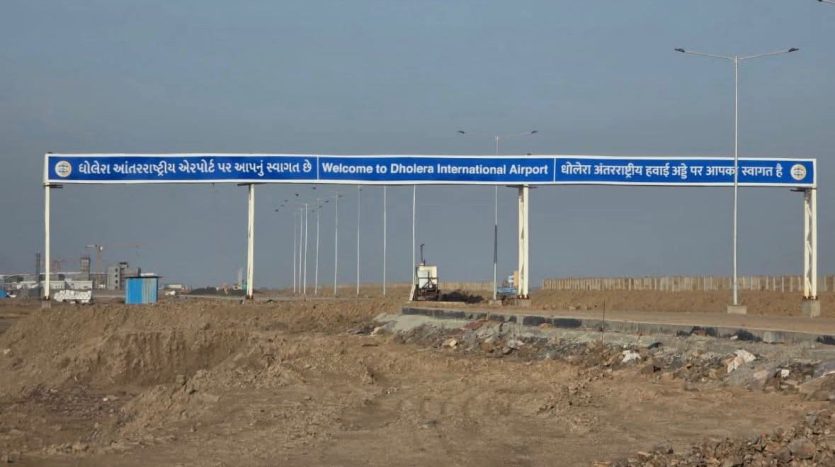 The Hording Board Shows, Welcome to Dholera International Airport.